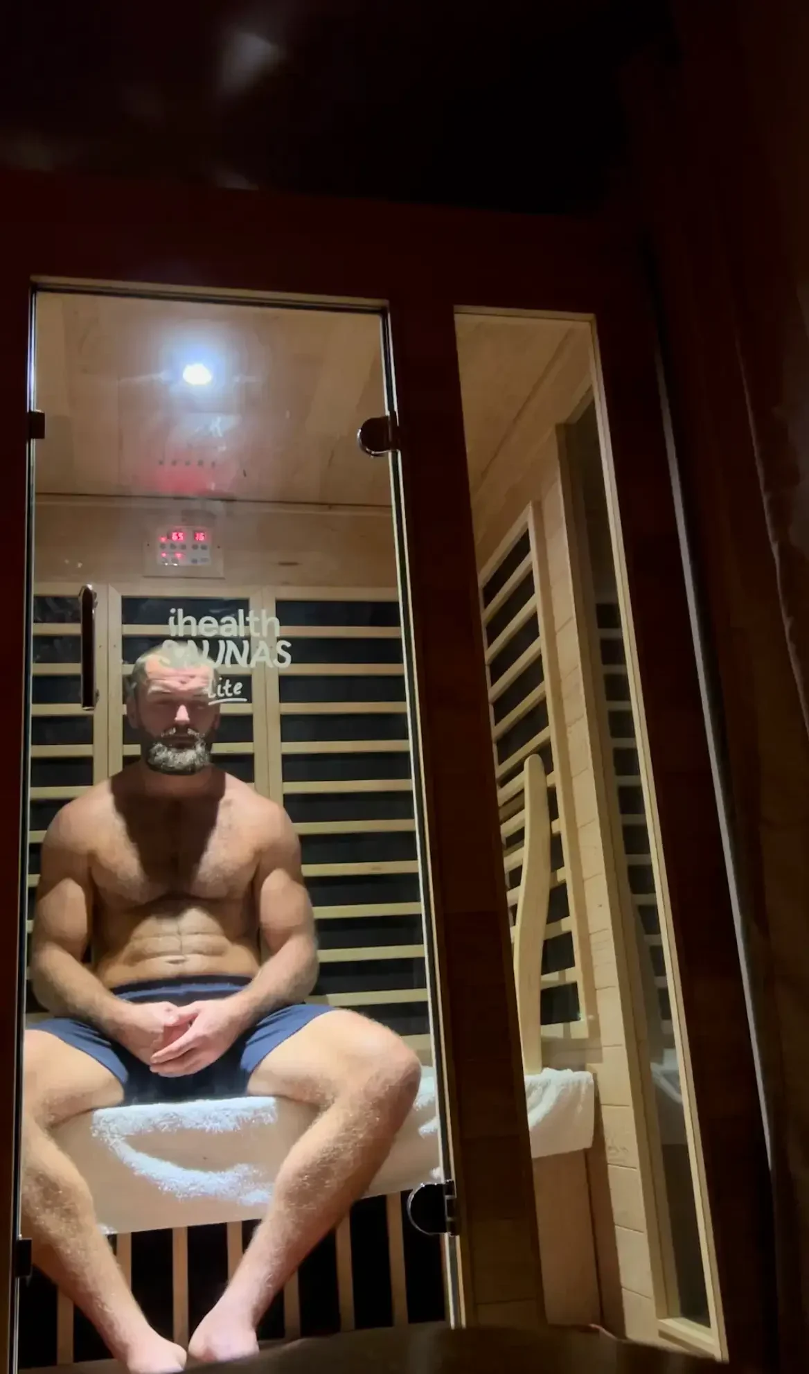 A sauna at Eltham wellness centre